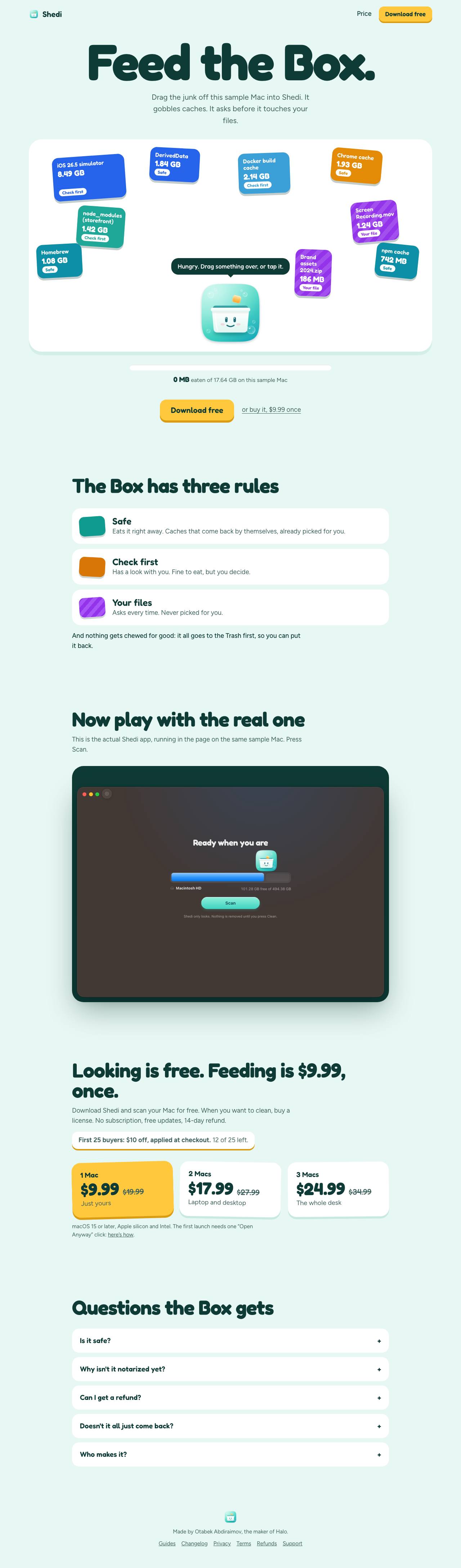 The Shedi website